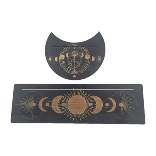 Tarotkartenhalter aus Holz, rechteckig, Mondform, Tarotdeck-Halter, Hexen-Wahrsagungswerkzeug, einfach zu tragen Tarotkartenhalter aus Holz, rechteckig, Mondform, Tarotdeck-Halter, Hexen-Wahrsagungswerkzeug, einfach zu tragen von XAGMODSHN