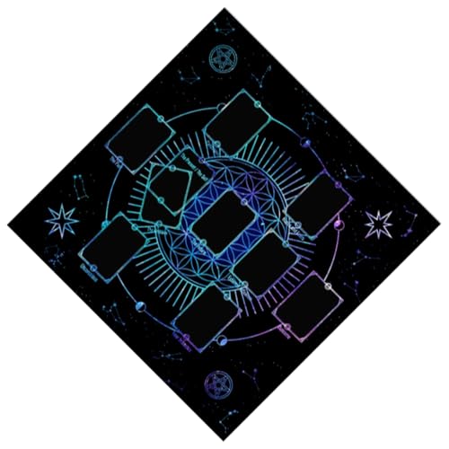 Tarots Tischaltare Tuch Mysterious Brettspiel Matte Pendel Wahrsagungen Tischdecke Brettspiel Kartenblock 3 Größen Option von XAGMODSHN