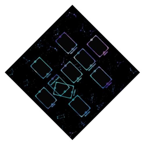Tarots Tischaltare Tuch Mysterious Brettspiel Matte Pendel Wahrsagungen Tischdecke Brettspiel Kartenblock 3 Größen Option von XAGMODSHN