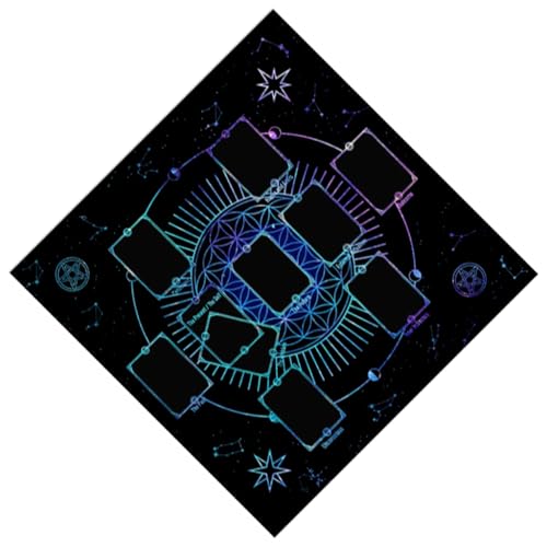 Tarots Tischaltare Tuch Mysterious Brettspiel Matte Pendel Wahrsagungen Tischdecke Brettspiel Kartenblock 3 Größen Option von XAGMODSHN