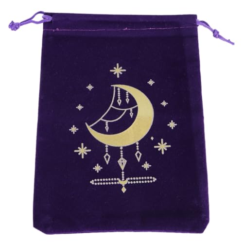 Tasche mit Kordelzug, Tarotkarte, Samt, Schmuckbeutel, Orakel, Karten-Organizer, Hexerei-Zubehör Tasche mit Kordelzug, Tarotkarte, Samt, Schmuckbeutel, Orakel, Karten-Organizer, Hexerei-Zubehör von XAGMODSHN