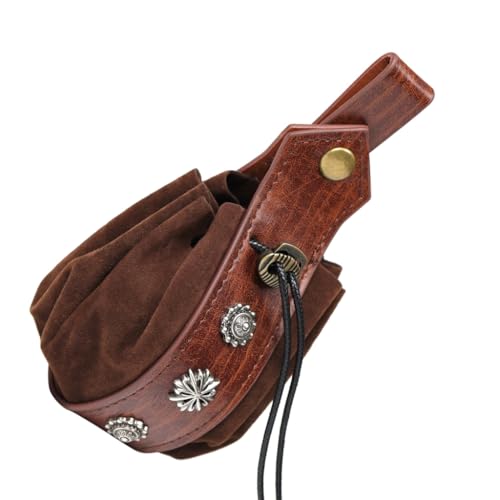 Tragbare Gürteltasche im Vintage-Stil, mittelalterliche Stile, Kordelzug-Tasche, Cosplay-Würfeltasche, PU-Leder, Münzbörse, Halloween, Taillentasche Tragbare Gürteltasche im Vintage-Stil, mittelalterliche Stile, Kordelzug-Tasche, Cosplay-Würfeltasche, PU-Leder, Münzbörse, Halloween, Taillentasche von XAGMODSHN