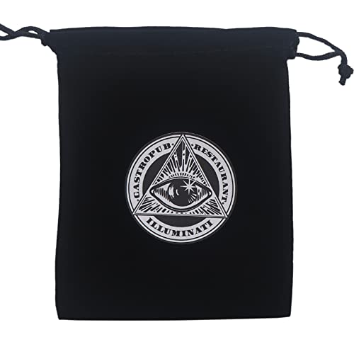 Wahrsager-Tischdecke, Kartenblock, Runen, Tischdecke, Brettspiel, Kordelzug, Flanelltasche, Tarot-Aufbewahrung von XAGMODSHN