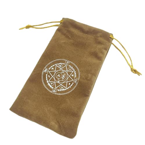 Wahrsager-Tischdecke, Kartenblock, Runen, Tischdecke, Brettspiel, Kordelzug, Flanelltasche, Tarot-Aufbewahrung von XAGMODSHN