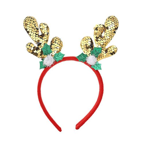 Weihnachtsgeweih Elch Stirnbänder Kopfbedeckung Haarreifen für Weihnachten Kopfschmuck Verkleidung Party Supplies Weihnachtsgeweih Elch Stirnbänder Kopfbedeckung Haarreifen für Weihnachten Kopfschmuck Verkleidung Party Supplies von XAGMODSHN