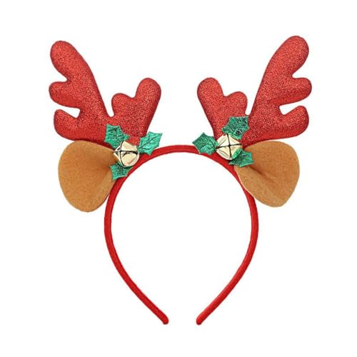 Weihnachtsgeweih Elch Stirnbänder Kopfbedeckung Haarreifen für Weihnachten Kopfschmuck Verkleidung Party Supplies Weihnachtsgeweih Elch Stirnbänder Kopfbedeckung Haarreifen für Weihnachten Kopfschmuck Verkleidung Party Supplies von XAGMODSHN