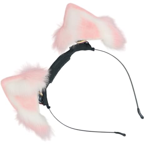 Wiederaufladbares handgefertigtes Katzenohr-Stirnband für Cosplay-Zubehör, dynamische Ohren, Fursuit, Maskerade, Halloween, Cosplay-Party Wiederaufladbares handgefertigtes Katzenohr-Stirnband für Cosplay-Zubehör, dynamische Ohren, Fursuit, Maskerade, Halloween, Cosplay-Party von XAGMODSHN