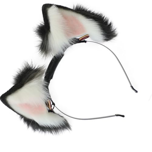 Wiederaufladbares handgefertigtes Katzenohr-Stirnband für Cosplay-Zubehör, dynamische Ohren, Fursuit, Maskerade, Halloween, Cosplay-Party Wiederaufladbares handgefertigtes Katzenohr-Stirnband für Cosplay-Zubehör, dynamische Ohren, Fursuit, Maskerade, Halloween, Cosplay-Party von XAGMODSHN