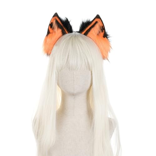 Wolf Ohr Stirnband Kätzchen Mädchen Cosplay Zubehör Ohren Fursuit Maskerade Halloween Cosplay Party von XAGMODSHN