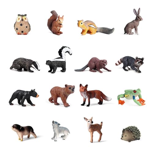 XAGMODSHN 10/14/16pcs Wildtiere Plastikmodelle Simulation Bären Stinktier Wolf Modell Actionfigur Figuren Kinder Kognition Spielzeug XAGMODSHN 10/14/16pcs Wildtiere Plastikmodelle Simulation Bären Stinktier Wolf Modell Actionfigur Figuren Kinder Kognition Spielzeug von XAGMODSHN