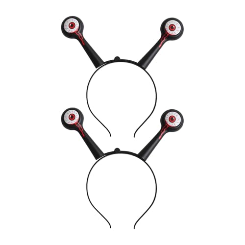 XAGMODSHN 2 x Alien-Haarbänder mit Augapfel-Motiv, kreative Kostümverstärker für Rollenspiele, Halloween, Veranstaltungen und Feiern, Alien-Eyeball-Stirnbänder XAGMODSHN 2 x Alien-Haarbänder mit Augapfel-Motiv, kreative Kostümverstärker für Rollenspiele, Halloween, Veranstaltungen und Feiern, Alien-Eyeball-Stirnbänder von XAGMODSHN