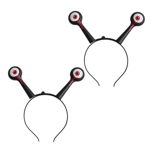 XAGMODSHN 2 x Eyeball-Stirnbänder für Halloween-Kostüme, Rollenspiel-Partys und Themenveranstaltungen, Kostüm-Zubehör, auffälliger Halloween-Kopfschmuck XAGMODSHN 2 x Eyeball-Stirnbänder für Halloween-Kostüme, Rollenspiel-Partys und Themenveranstaltungen, Kostüm-Zubehör, auffälliger Halloween-Kopfschmuck von XAGMODSHN