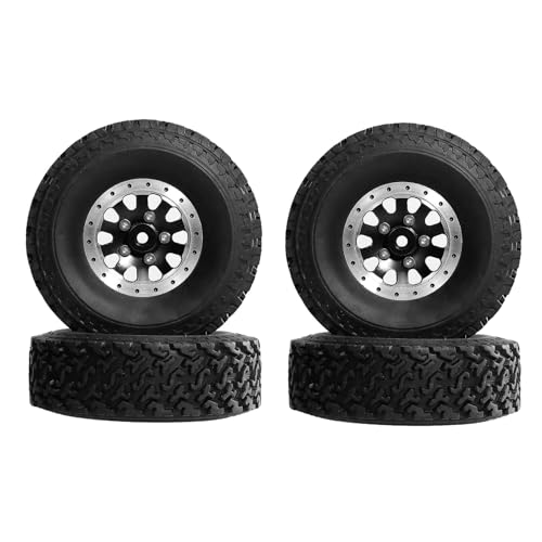 XAGMODSHN 4pcs Metall Beadlock Hubs Felgen Mit Hohen Grip Gummireifen Für Fernbedienungsauto Off Straßenaufführungen Verbesserung Der Fernbedienungssteuerauto Metall Leichtmetallräder Und Reifen XAGMODSHN 4pcs Metall Beadlock Hubs Felgen Mit Hohen Grip Gummireifen Für Fernbedienungsauto Off Straßenaufführungen Verbesserung Der Fernbedienungssteuerauto Metall Leichtmetallräder Und Reifen von XAGMODSHN