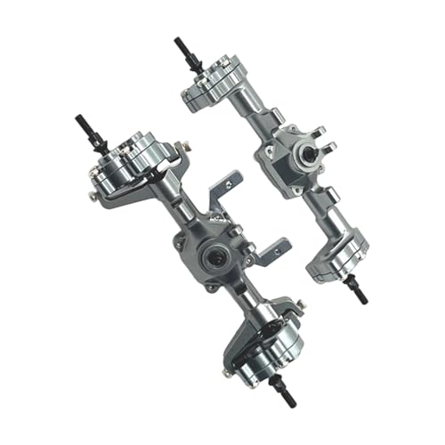 XAGMODSHN Aluminium Achsen Set Für Verbesserte Leistungen Auf 1/24 FCX24 Fernbedienungscrawls Modifizierte Versorgung von XAGMODSHN