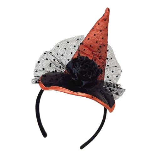 XAGMODSHN Bequeme Hexen Kopfbedeckung Für Halloween Partys Kinder Erwachsene Weiche Leichte Kostüm Haar Accessoire Hexe Cosplay Kopfschmuck XAGMODSHN Bequeme Hexen Kopfbedeckung Für Halloween Partys Kinder Erwachsene Weiche Leichte Kostüm Haar Accessoire Hexe Cosplay Kopfschmuck von XAGMODSHN