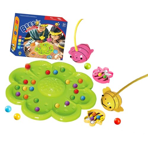 XAGMODSHN Bienenfischereispiel Für Kinder Mit Farblernen Und Sicheres Design Multiplayer Fun Travel Friendly Game von XAGMODSHN