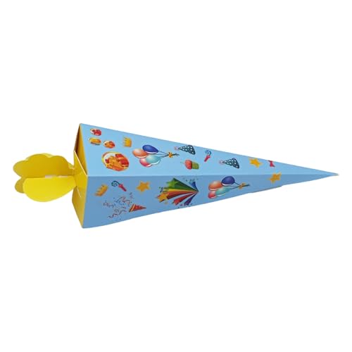 XAGMODSHN Bulk 50 Pieces Party Kegelboxen Für Kinder Partys Geburtstagsfeier Bastel Papier Geschenke Schachtel Süßigkeiten Packung Leckerbisboxen von XAGMODSHN