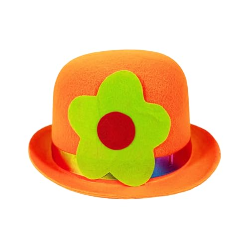 XAGMODSHN Clownhut aus Baumwolle mit Blumenmuster, Verspieltheit, Regenbogen, Karneval, Haltbarkeit, Hut für Themenfeiern XAGMODSHN Clownhut aus Baumwolle mit Blumenmuster, Verspieltheit, Regenbogen, Karneval, Haltbarkeit, Hut für Themenfeiern von XAGMODSHN