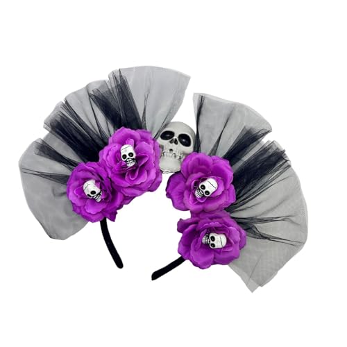 XAGMODSHN Der Deads Kopfbedeckung Blumenkronstirnband Mexikaner Festival Blumen Kopfstück Halloween Cincos Des Mayoes Kostüm Dia Los Muerto Stirnband XAGMODSHN Der Deads Kopfbedeckung Blumenkronstirnband Mexikaner Festival Blumen Kopfstück Halloween Cincos Des Mayoes Kostüm Dia Los Muerto Stirnband von XAGMODSHN