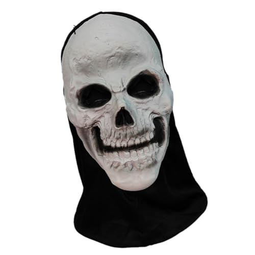 XAGMODSHN Detailliertes Horror-Gesichtsbedeckung, leichtes Polyestergewebe, Kostüm für Halloween, Rollenspiele, Event, atmungsaktives Silikon-Kostüm XAGMODSHN Detailliertes Horror-Gesichtsbedeckung, leichtes Polyestergewebe, Kostüm für Halloween, Rollenspiele, Event, atmungsaktives Silikon-Kostüm von XAGMODSHN