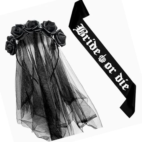 XAGMODSHN Einzigartige Sash Devil Rose Stirnband Dunkle Für Carnivals Party Handgefertigtes Junggesellenparty Kostüm Teufel XAGMODSHN Einzigartige Sash Devil Rose Stirnband Dunkle Für Carnivals Party Handgefertigtes Junggesellenparty Kostüm Teufel von XAGMODSHN