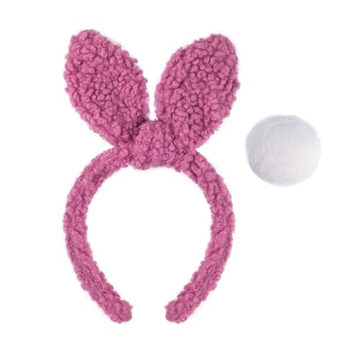XAGMODSHN Entzückendes Haarband mit Cartoon-Kaninchen, auffälliger Kopfschmuck für Halloween, Cosplay, Rollenspiele, bezaubernde Party-Requisiten von XAGMODSHN