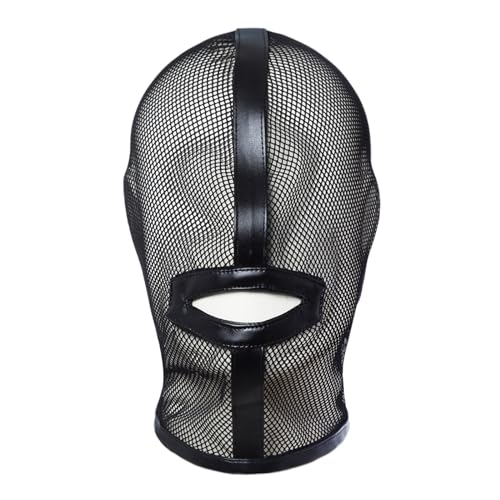 XAGMODSHN Erwachsene Teenager Lustige Schwarze Mesh Head Halloween Frauen Dame Atmungsbezogene Hüte Carnivalen Halloween Party Dress Up von XAGMODSHN