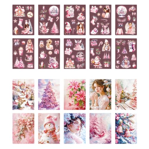 XAGMODSHN Festival Weihnachtsthemen Aufkleber Pack Von 20 Stück Bastelmittel Für Tagebücher Dekoration Und Briefpapierbegeisterte XAGMODSHN Festival Weihnachtsthemen Aufkleber Pack Von 20 Stück Bastelmittel Für Tagebücher Dekoration Und Briefpapierbegeisterte von XAGMODSHN