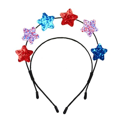 XAGMODSHN Fivepointed Star Headband Day Props Headpiece Festival Hairhoop Costume Accessories Hairband Photo Headwear XAGMODSHN Fivepointed Star Headband Day Props Headpiece Festival Hairhoop Costume Accessories Hairband Photo Headwear von XAGMODSHN