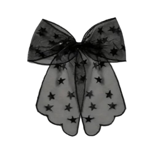 XAGMODSHN Fledermaus-Haarspange für Damen, Halloween, Cosplay, süße Kopfbedeckung, bestickter Tüll, Schleier, Schleife, Dekoration, Halloween, Fledermaus-Clip XAGMODSHN Fledermaus-Haarspange für Damen, Halloween, Cosplay, süße Kopfbedeckung, bestickter Tüll, Schleier, Schleife, Dekoration, Halloween, Fledermaus-Clip von XAGMODSHN