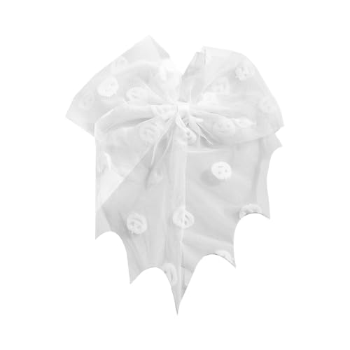 XAGMODSHN Fledermaus-Haarspange für Damen, Halloween, Cosplay, süße Kopfbedeckung, bestickter Tüll, Schleier, Schleife, Dekoration, Halloween, Fledermaus-Clip XAGMODSHN Fledermaus-Haarspange für Damen, Halloween, Cosplay, süße Kopfbedeckung, bestickter Tüll, Schleier, Schleife, Dekoration, Halloween, Fledermaus-Clip von XAGMODSHN