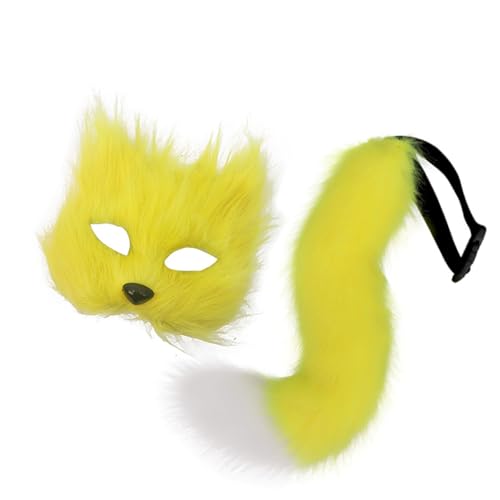 XAGMODSHN Foxes Kostüm Füchse Maske Katzen Halbe Gesichtsmaske Tail Animal Fancy Kostüme Kits Accessoires Für Halloween Cosplay Requisiten Cosplay Kostüm XAGMODSHN Foxes Kostüm Füchse Maske Katzen Halbe Gesichtsmaske Tail Animal Fancy Kostüme Kits Accessoires Für Halloween Cosplay Requisiten Cosplay Kostüm von XAGMODSHN