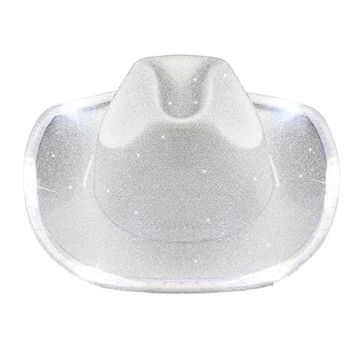 XAGMODSHN Glitzern Verschönerte Leuchte Cosplay Caps Kopfbedeckung LED Für Nachtpartys Outdoor Event Kostümzubehör Rollenspiele Kostüm LED Cowboy Caps XAGMODSHN Glitzern Verschönerte Leuchte Cosplay Caps Kopfbedeckung LED Für Nachtpartys Outdoor Event Kostümzubehör Rollenspiele Kostüm LED Cowboy Caps von XAGMODSHN