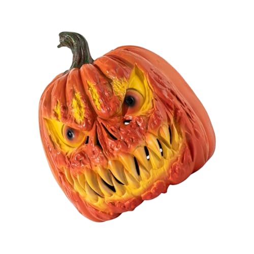 XAGMODSHN Gruseliger Kürbis Kopfbedeckungen für den ganzen Kopf, für Erwachsene und Kinder, Maskerade, Halloween-Party, Dekoration, Bluttropfen XAGMODSHN Gruseliger Kürbis Kopfbedeckungen für den ganzen Kopf, für Erwachsene und Kinder, Maskerade, Halloween-Party, Dekoration, Bluttropfen von XAGMODSHN