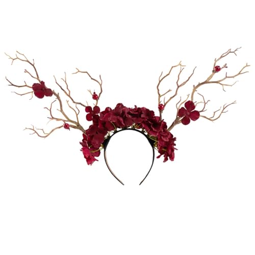 XAGMODSHN Haarreif für Erwachsene, Teenager, Baumzweig, Blumenform, Haarreif, Weihnachtsfeier, Kopfschmuck, Bankett, Party, Cosplay, Kopfschmuck XAGMODSHN Haarreif für Erwachsene, Teenager, Baumzweig, Blumenform, Haarreif, Weihnachtsfeier, Kopfschmuck, Bankett, Party, Cosplay, Kopfschmuck von XAGMODSHN