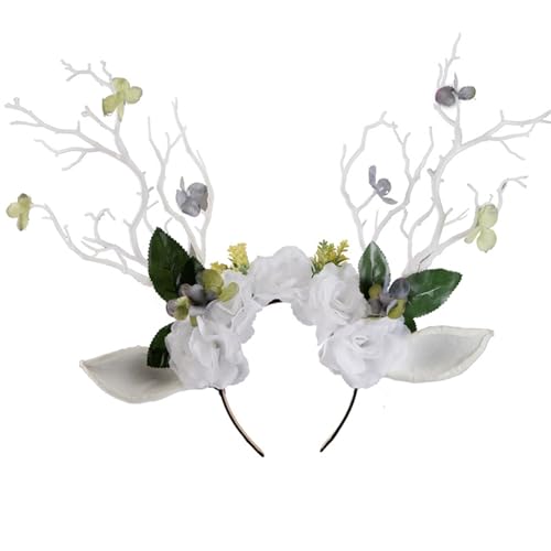 XAGMODSHN Haarreifen für Erwachsene, Teenager, Weihnachten, Rentier, Ast, Hornform, Haarreif, Party, Kopfschmuck, Bankett, Party, Cosplay, Werkzeug XAGMODSHN Haarreifen für Erwachsene, Teenager, Weihnachten, Rentier, Ast, Hornform, Haarreif, Party, Kopfschmuck, Bankett, Party, Cosplay, Werkzeug von XAGMODSHN