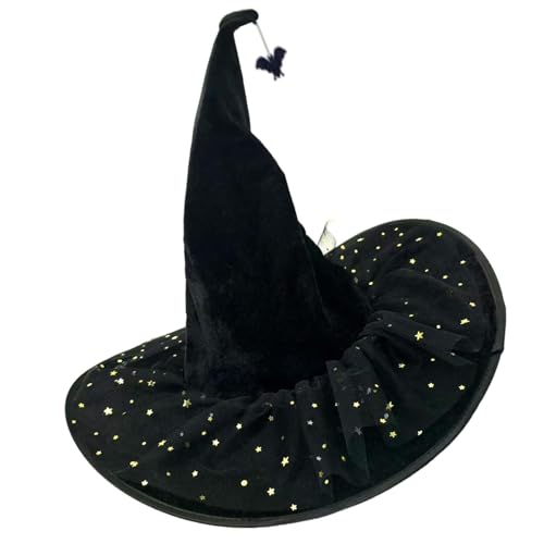 XAGMODSHN Halloween Dress Up Hexen Kostümhut 36 Cm High Spocted Wizard Für Frauen Maskerade Halloween Cosplay Partys von XAGMODSHN