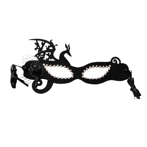 XAGMODSHN Halloween-Kostüm für Damen, Maskerade, Mädchen, halbes Gesicht, Dame, Karneval, Party, Halloween-Party, Damenmode, halbes Gesicht, Karneval XAGMODSHN Halloween-Kostüm für Damen, Maskerade, Mädchen, halbes Gesicht, Dame, Karneval, Party, Halloween-Party, Damenmode, halbes Gesicht, Karneval von XAGMODSHN