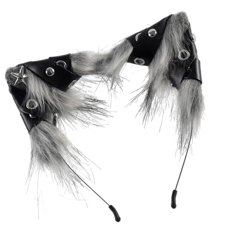 XAGMODSHN Katzen Füchse Wolf Ohren Stirnband Cosplay Haarschmuck Tier Hoop für Weihnachten Halloween Party Kostüm Tier Hoop XAGMODSHN Katzen Füchse Wolf Ohren Stirnband Cosplay Haarschmuck Tier Hoop für Weihnachten Halloween Party Kostüm Tier Hoop von XAGMODSHN