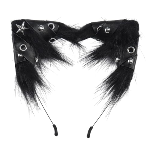 XAGMODSHN Katzen Füchse Wolf Ohren Stirnband Cosplay Haarschmuck Tier Hoop für Weihnachten Halloween Party Kostüm Tier Hoop XAGMODSHN Katzen Füchse Wolf Ohren Stirnband Cosplay Haarschmuck Tier Hoop für Weihnachten Halloween Party Kostüm Tier Hoop von XAGMODSHN