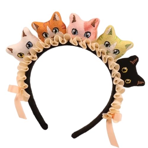 Katzen Haarband Hair Accessoires Kreatives Katzen Stirnband Lustige Cartoon Kopfschmuck Haarzubehör Cosplay Halloween Kostüme Kreatives Stirnband Katzen Haarband Hair Accessoires Kreatives Katzen Stirnband Lustige Cartoon Kopfschmuck Haarzubehör Cosplay Halloween Kostüme Kreatives Stirnband von XAGMODSHN