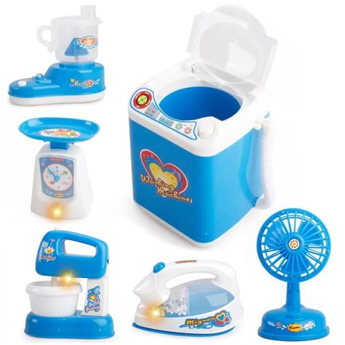 XAGMODSHN Kreatives Spielen Haushaltsgeräte Set Für Kinder 6 Artikel Darunter Spielzeugreizkochermixer Und Herd Für Rollenspiele XAGMODSHN Kreatives Spielen Haushaltsgeräte Set Für Kinder 6 Artikel Darunter Spielzeugreizkochermixer Und Herd Für Rollenspiele von XAGMODSHN