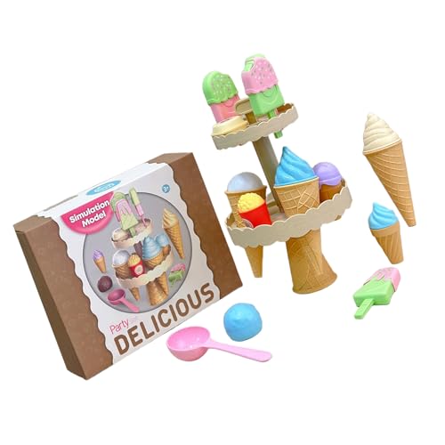 XAGMODSHN Kreatives Vor Vorgetäuschtes Eisspiel Set Für Kinderpädagogikspielzeug Mit Abnehmbarem Teilen Sicheres Plastikdesign Für Rollenspiele Waschbarer Treat Dessert Set XAGMODSHN Kreatives Vor Vorgetäuschtes Eisspiel Set Für Kinderpädagogikspielzeug Mit Abnehmbarem Teilen Sicheres Plastikdesign Für Rollenspiele Waschbarer Treat Dessert Set von XAGMODSHN