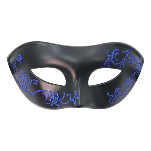 XAGMODSHN Künstlerische Halbgesicht Maskeraden Maske Waschbarer Plastik Aurtierbares Design Für Kostümkugeln Themenfeier Rollenspiel Party von XAGMODSHN