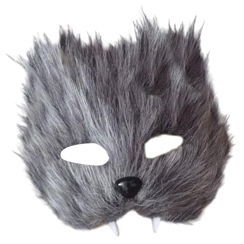 XAGMODSHN Kunststoff Langhaarfüchse Party Maske Leichtes Unisex Kostümzubehör Für Bälle Bühnenshows Und Rollenspiele Easy Clean Foxes Halbgesicht Party Maske XAGMODSHN Kunststoff Langhaarfüchse Party Maske Leichtes Unisex Kostümzubehör Für Bälle Bühnenshows Und Rollenspiele Easy Clean Foxes Halbgesicht Party Maske von XAGMODSHN