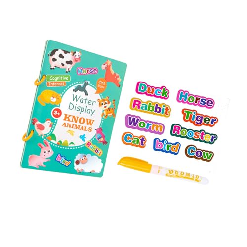 XAGMODSHN Malen Von Watercoloring Spielzeug Mit Wasser Malbuch Und Wasserstift Für Kinder Themen Wassering Buch Für Kleinkindkunsthandwerk von XAGMODSHN