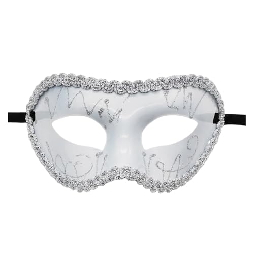 XAGMODSHN Maskerade, halbes Gesicht, handbemalt, Halloween-Kostüm, Zubehör für Damen und Herren, Maskerade, Halloween, Cosplay, verstellbarer Riemen XAGMODSHN Maskerade, halbes Gesicht, handbemalt, Halloween-Kostüm, Zubehör für Damen und Herren, Maskerade, Halloween, Cosplay, verstellbarer Riemen von XAGMODSHN