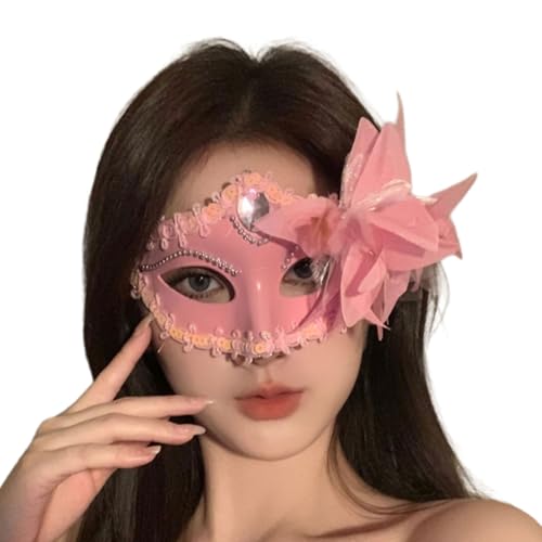 XAGMODSHN Maskerades Halbgesichts-Augenmaske, Venezianer-Maske, Halloween-Kostüm, Maske, Unisex, Geschenke, Maskeraden für Damen und Herren XAGMODSHN Maskerades Halbgesichts-Augenmaske, Venezianer-Maske, Halloween-Kostüm, Maske, Unisex, Geschenke, Maskeraden für Damen und Herren von XAGMODSHN