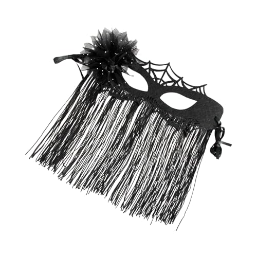 XAGMODSHN Partymaske Quasten Veil Maske Mardi Gras Maskeraden Maske Venezian von XAGMODSHN