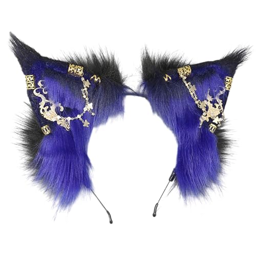 XAGMODSHN Performances Wolf Ohr Stirnband Karneval Party Plüsch Kopfschmuck Film Enthusiasten Party Cosplay Anime Requisiten Unisex Cosplay Haarschmuck Füchse Ohren Haarband Anime Halloween Hairhoop XAGMODSHN Performances Wolf Ohr Stirnband Karneval Party Plüsch Kopfschmuck Film Enthusiasten Party Cosplay Anime Requisiten Unisex Cosplay Haarschmuck Füchse Ohren Haarband Anime Halloween Hairhoop von XAGMODSHN